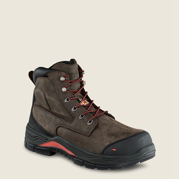 Red Wing Mens Safety Boots - King Toe® Adc - 6-inch Insulated Waterproof Csa Toe - Dark Grey - PJO70